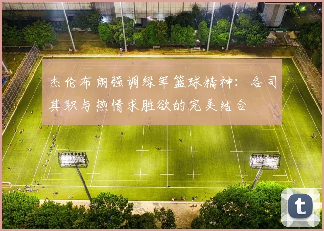 杰伦布朗强调绿军篮球精神：各司其职与热情求胜欲的完美结合